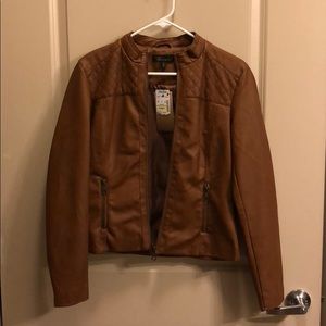 NWT Baccini leather jacket
